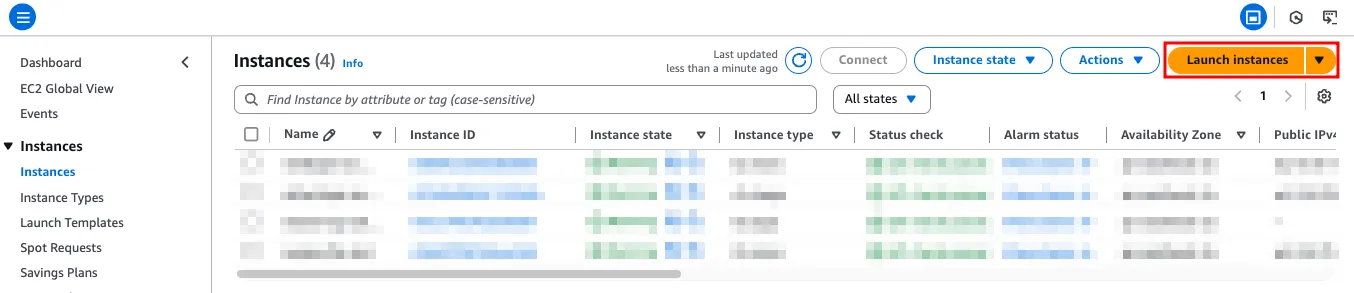 EC2 instance configuration